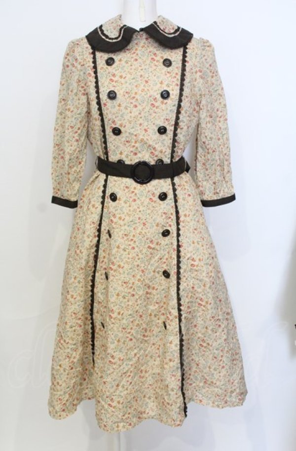 画像1: Innocent World / プティ・ボヌールワンピース L オランジュ×ショコラ O-25-07-25-044-IW-OP-OW-OS (1)