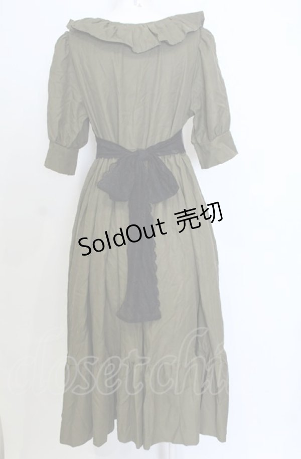 画像3: marcHenTica / シャルロットワンピース  オリーブ O-25-07-25-047-LO-OP-OW-OS (3)