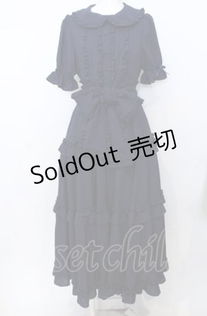 画像: axes femme kawaii / ロマンティックフリルワンピース  ネイビー O-25-07-25-051-AX-OP-IG-OS