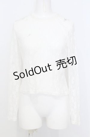 画像: DearMyLove / 総レースプルオーバー M シロ O-25-07-25-007-EL-TO-OW-OS