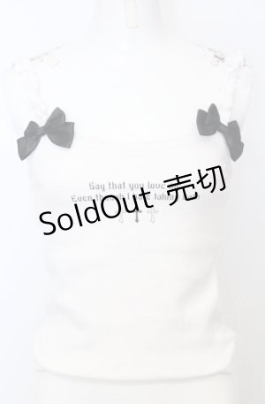 画像: Hauls / お風呂ギライれーすキャミ  オフ×クロ O-25-07-25-020-PU-TO-IG-OS