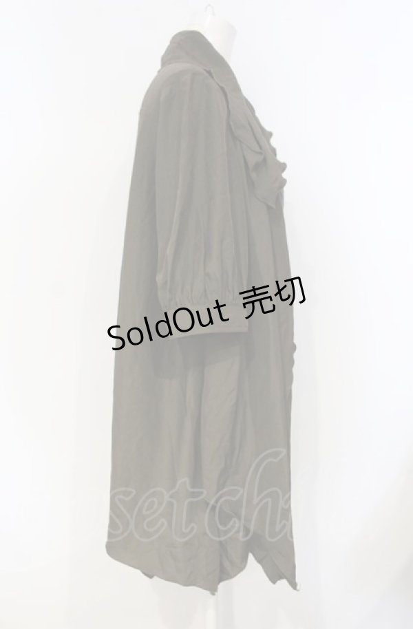 画像3: ALGONQUINS / タイつきオーバーブラウス  カーキグリーン O-25-07-26-027-AL-BL-IG-OS (3)