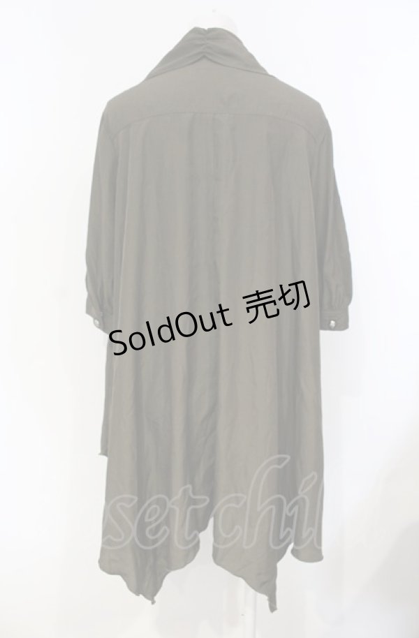 画像4: ALGONQUINS / タイつきオーバーブラウス  カーキグリーン O-25-07-26-027-AL-BL-IG-OS (4)