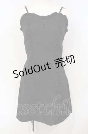 画像: axes femme POETIQUE / セミタイトキャミワンピ  クロ O-25-07-26-028-AX-OP-IG-OS