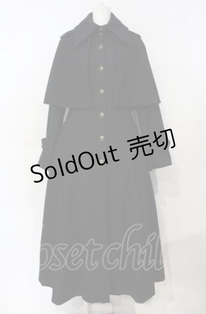 画像: ATELIER BOZ / キャピレットロングコート  ブラック O-25-07-26-004-EL-CO-IG-OS