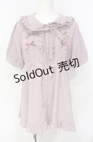 画像: axes femme POETIQUE / トッピングリボンロングブラウス  ピンク O-25-07-26-039-AX-BL-IG-OS