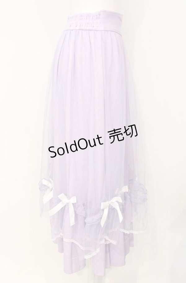 画像2: axes femme POETIQUE / マリンチュールリボンスカート  ラベンダー O-25-07-26-048-AX-SK-IG-ZT506 (2)