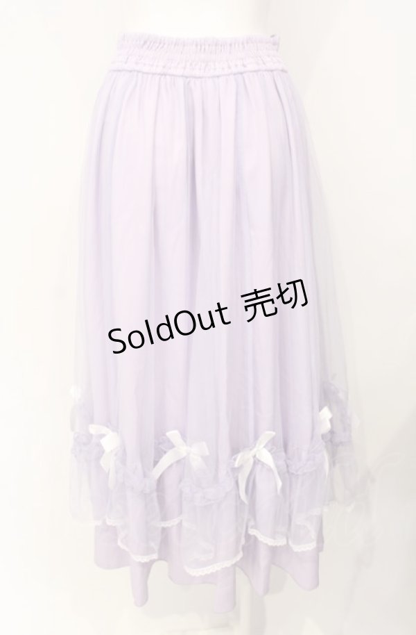 画像3: axes femme POETIQUE / マリンチュールリボンスカート  ラベンダー O-25-07-26-048-AX-SK-IG-ZT506 (3)