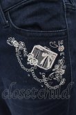 画像2: axes femme / エッフェル塔刺繍デニムパンツ M インディゴ O-25-07-26-057-AX-PA-IG-OS (2)