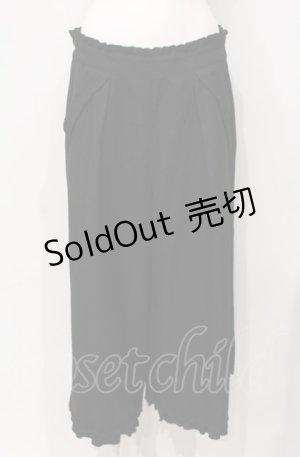 画像: axes femme / 裾レースワイドパンツ M クロ O-25-07-26-058-AX-PA-IG-ZT061