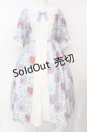 画像: axes femme kawaii / ハピネスベリーワンピース M サックス O-25-07-26-061-AX-OP-OW-OS