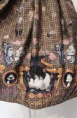 画像2: ALICE and the PIRATES / Dual face 〜phantom and truth〜柄ジャンパースカートII  ブラウン O-25-07-26-070-PA-OP-OW-OS (2)