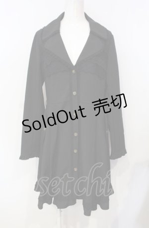 画像: axes femme / 薔薇ボタントレンチコート m クロ O-25-07-26-078-AX-CO-IG-OS