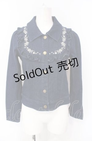 画像: axes femme POETIQUE / ヨーク刺繍デニムジャケット M インディゴ O-25-07-26-090-AX-JA-IG-ZT506