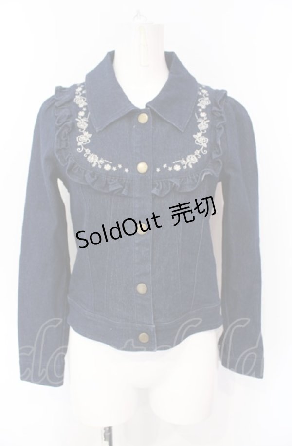 画像1: axes femme POETIQUE / ヨーク刺繍デニムジャケット M インディゴ O-25-07-26-090-AX-JA-IG-ZT506 (1)