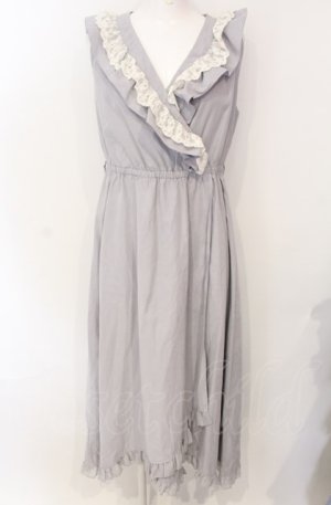 画像: axes femme POETIQUE / フィッシュテールロングワンピース M グレー O-25-07-26-100-AX-OP-IG-OS