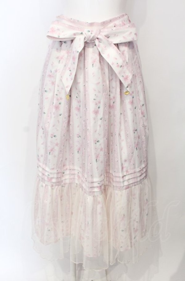 画像1: axes femme / ブルーミングサクラスカート F キナリ O-25-07-26-110-AX-SK-OW-ZT509 (1)