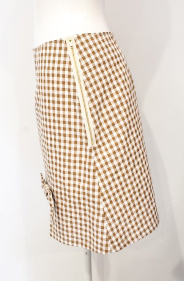 Katie / SWEET ESCAPE ribbon ミニスカート チョコ O-25-07-26