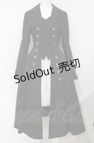 画像: ATELIER BOZ / ロングローランドジャケット  ブラック O-25-07-26-003-EL-CO-IG-OS