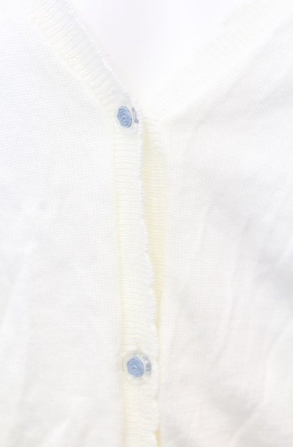 画像2: F&A / UVカットVネックニットカーディガン F アイボリー O-25-07-27-004-LO-TO-OW-ZT027 (2)