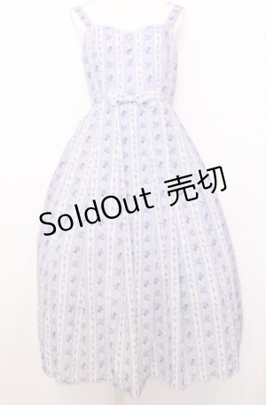 画像: axes femme kawaii / プチローズ柄ジャンスカ M ラベンダー O-25-07-27-035-AX-OP-OW-OS