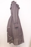 画像3: axes femme / ラッフルフリルシフォンワンピース L グレー O-25-07-27-036-AX-OP-OW-ZT101 (3)