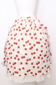 画像4: Jane Marple / Skipping cherries side ribbon skirt M シロ×アカ O-25-07-27-042-JM-SK-OW-OS (4)