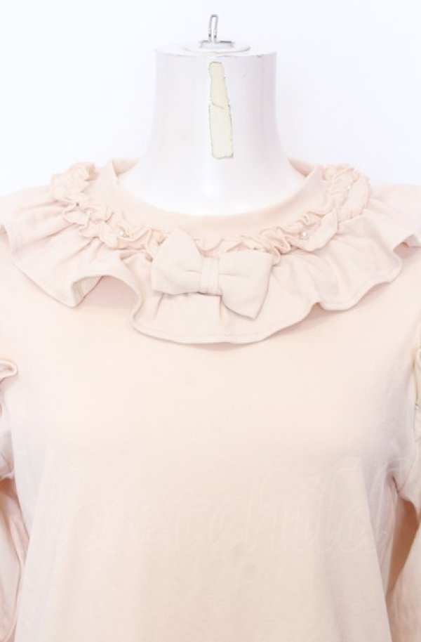 画像2: axes femme kawaii / フリルリボンカットプル M キナリ O-25-07-27-006-AX-TO-OW-OS (2)