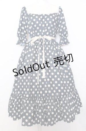 画像: Melody BasKet / 記憶の中の水玉ティアードワンピース M ブラック O-25-07-27-044-LO-OP-OW-OS
