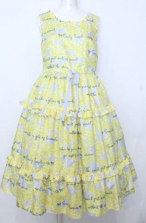 画像: Emily Temple cute / Lemon ノースリーブワンピース  サックス O-25-07-27-045-ET-OP-OW-OS