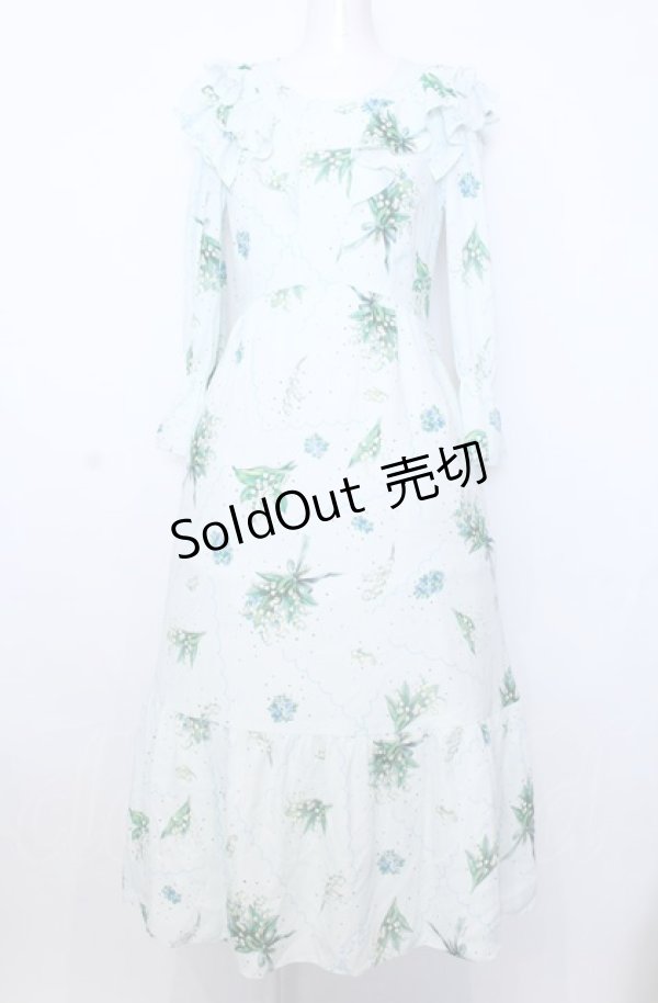 画像1: MILK / Lily bell long Dress F ベビーミント O-25-07-27-047-ML-OP-OW-OS (1)