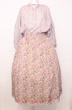 画像: Jane Marple Dans Le Salon / Raining Rosebuds Gouacheレイヤードワンピース M ピンク O-25-07-27-051-JM-OP-OW-OS