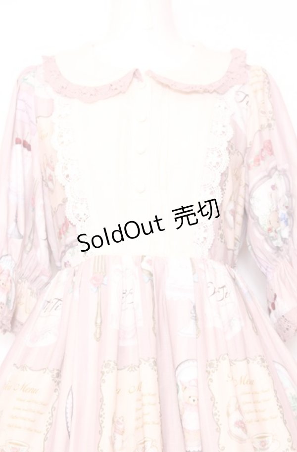 画像3: axes femme Kawaii / ティティ×ベアファミリーワンピース M ピンク O-25-07-27-054-AX-OP-OW-ZH (3)