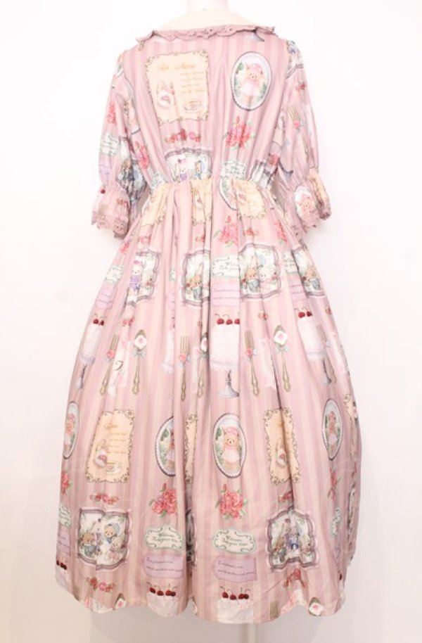 画像4: axes femme kawaii / ティティ×ベアファミリーワンピース M ピンク O-25-07-27-054-AX-OP-OW-ZT502 (4)