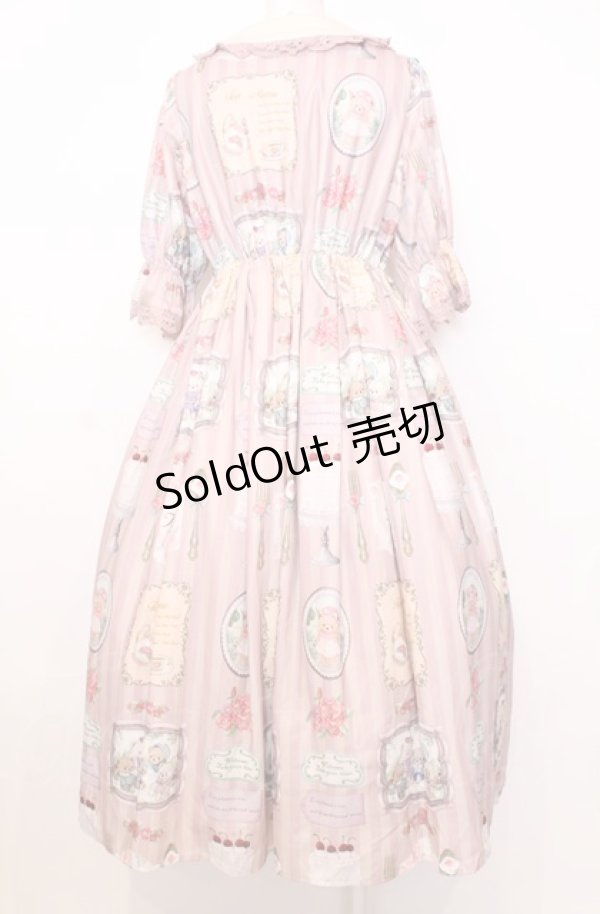 画像4: axes femme Kawaii / ティティ×ベアファミリーワンピース M ピンク O-25-07-27-054-AX-OP-OW-ZH (4)
