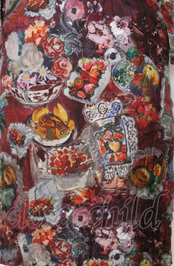 画像4: Jane Marple Dans Le Salon / Art in bloomのレースヨークdayドレス M ワイン O-25-07-27-057-JM-OP-OW-OS (4)