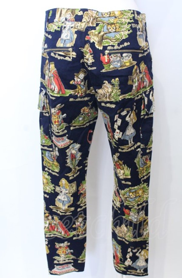 画像2: Jane Marple / アリスプリントパンツ S ネイビー O-25-07-27-001-JM-PA-OW-OS (2)