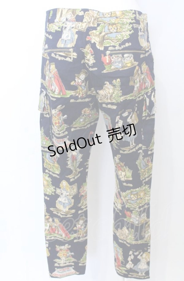 画像2: Jane Marple / アリスプリントパンツ S ネイビー O-25-07-27-001-JM-PA-OW-OS (2)