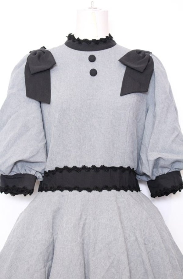 Innocent World / Classy Ribbonワンピース L グレー O-25-07-27