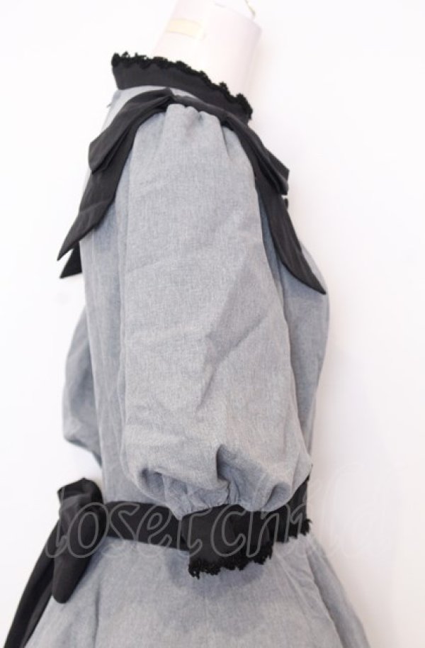Innocent World グレー ナポレオン　軍服　クラシカル　ワンピース Innocent World / Classy Ribbonワンピース L グレー O-25-07-27