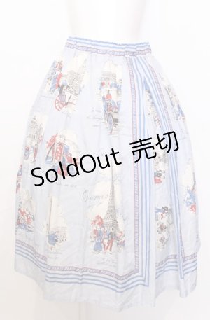 画像: Jane Marple / Bonjour Paris ロングスカート M サックス O-25-07-27-072-JM-SK-OW-OS