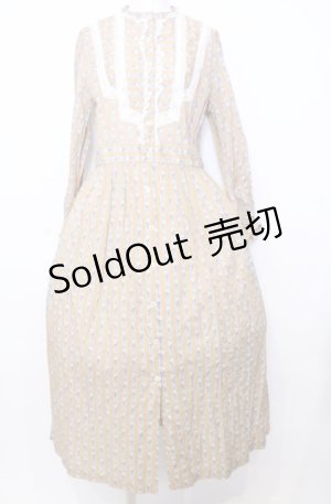 画像: Jane Marple Dans Le Salon / Wall paper Agathaドレス M ベージュ O-25-07-27-075-JM-OP-OW-OS