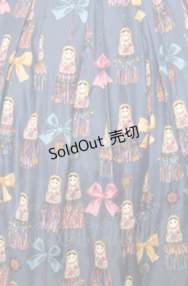 画像2: Jane Marple / Little tassel dollsタックレーススカート M ネイビー O-25-07-27-077-JM-SK-OW-OS (2)