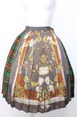 画像1: Jane Marple Dans Le Salon / Merry melodies tartan check pleats skirt M マルチ O-25-07-27-078-JM-SK-OW-OS (1)