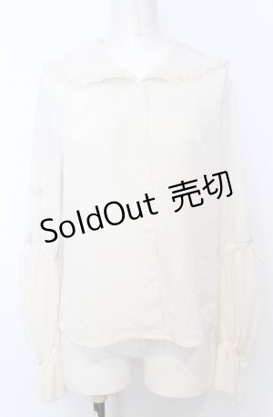 画像: MILK / セシルブラウス  アイボリー O-25-07-27-010-ML-BL-OW-OS