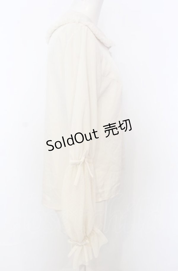 画像3: MILK / セシルブラウス  アイボリー O-25-07-27-010-ML-BL-OW-OS (3)