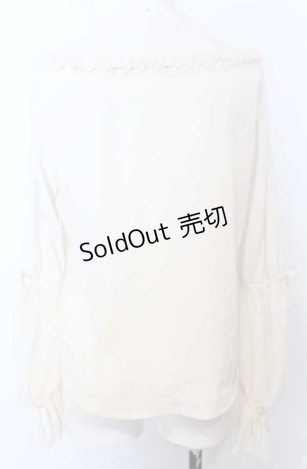 画像4: MILK / セシルブラウス  アイボリー O-25-07-27-010-ML-BL-OW-OS (4)