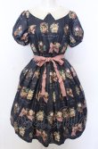 画像1: Leur Getter / Spring Garden袖付きワンピース M ネイビー O-25-07-27-024-LU-OP-OW-OS (1)