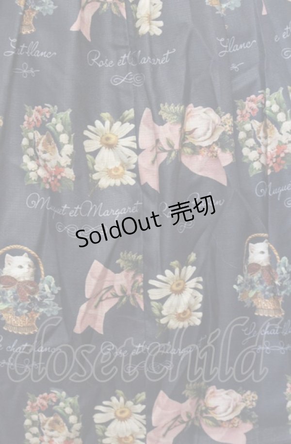 画像2: Leur Getter / Spring Garden袖付きワンピース M ネイビー O-25-07-27-024-LU-OP-OW-OS (2)