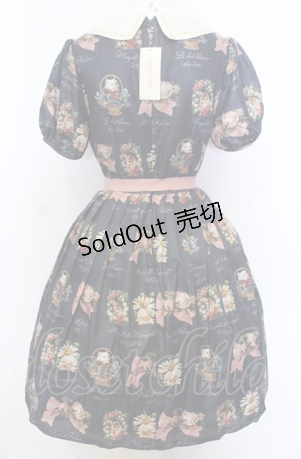 画像3: Leur Getter / Spring Garden袖付きワンピース M ネイビー O-25-07-27-024-LU-OP-OW-OS (3)